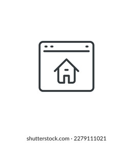 Icono inmobiliario, ilustración vectorial Real Estate 2