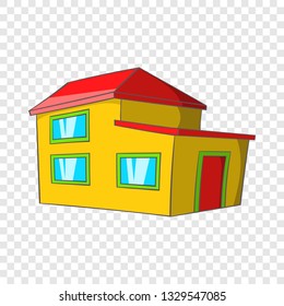 Real estate icon in cartoon style isolated on background for any web design 