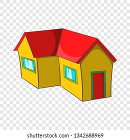 Real estate icon in cartoon style isolated on background for any web design 