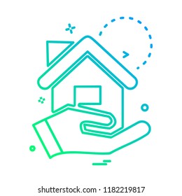 Real Estate icon design vector