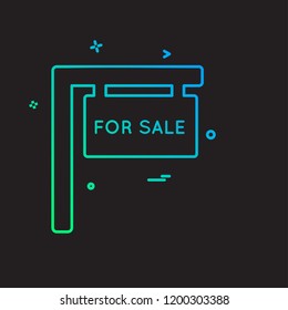 Real Estate icon design vector