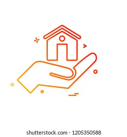 Real Estate icon design vector