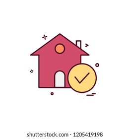 Real Estate icon design vector
