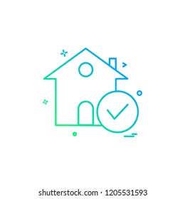 Real Estate icon design vector