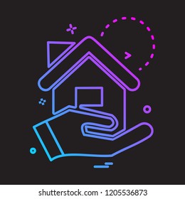 Real Estate icon design vector