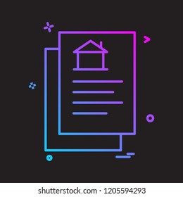 Real Estate icon design vector 