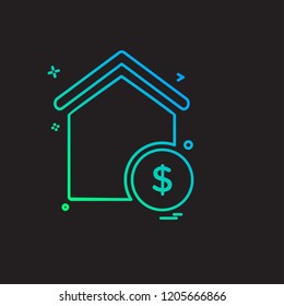 Real Estate icon design vector