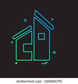 Real Estate icon design vector