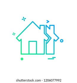 Real Estate icon design vector