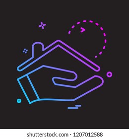 Real Estate icon design vector