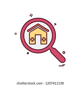 Real Estate icon design vector