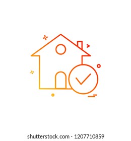 Real Estate icon design vector