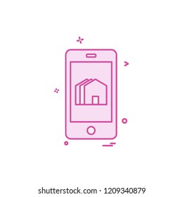 Real Estate icon design vector