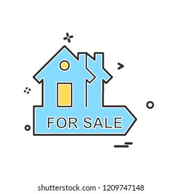 Real Estate icon design vector
