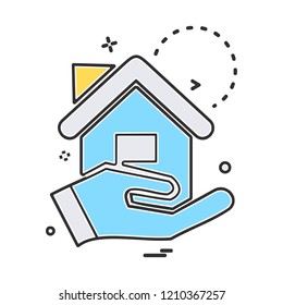 Real Estate icon design vector