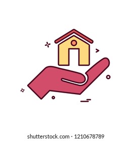 Real Estate icon design vector