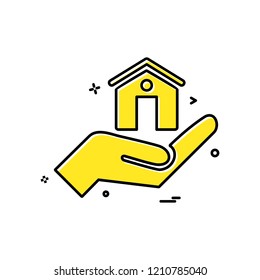 Real Estate icon design vector