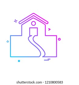 Real Estate icon design vector