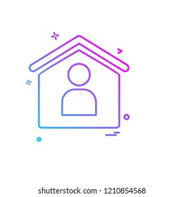 Real Estate icon design vector