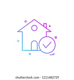 Real Estate icon design vector