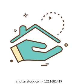 Real Estate icon design vector