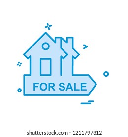 Real Estate icon design vector