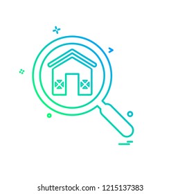 Real Estate icon design vector