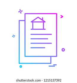 Real Estate icon design vector 