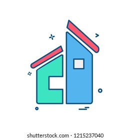 Real Estate icon design vector