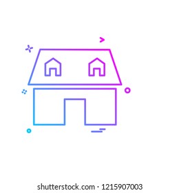 Real Estate icon design vector