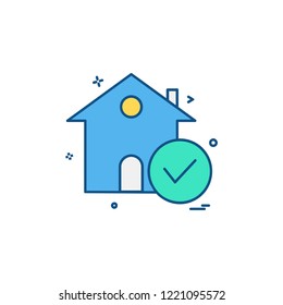 Real Estate icon design vector