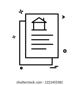 Real Estate icon design vector 