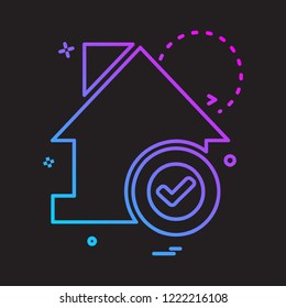 Real Estate icon design vector