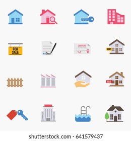 real estate icon design vector