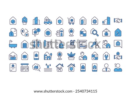 Real Estate Icon Dualtone Version