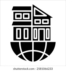 Real Estate Icon Element For Design