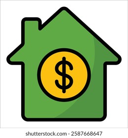 Real Estate Icon Element For Design
