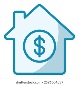 Real Estate Icon Element For Design