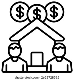 Elemento de ícone imobiliário para design
