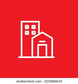 Real estate icon. Graphic resource template, vector illustration.