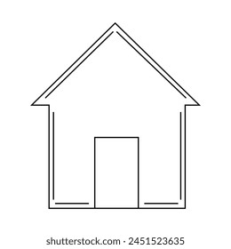 Real estate icon. House icon set. Home symbol in outline. Real estate illustration. House sign in line. Home vector. Vector illustration. Eps file 278.