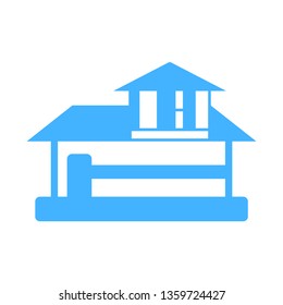 Real estate icon - House sign vector