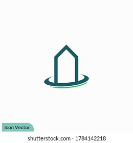 real estate icon illustration logo template