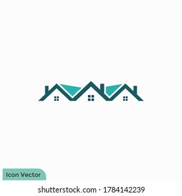 real estate icon illustration logo template