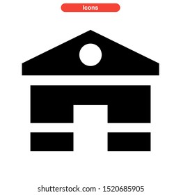 real estate icon isolated sign symbol vector illustration - high quality black style vector icons
