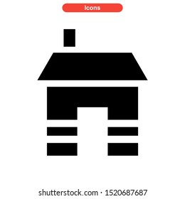 real estate icon isolated sign symbol vector illustration - high quality black style vector icons
