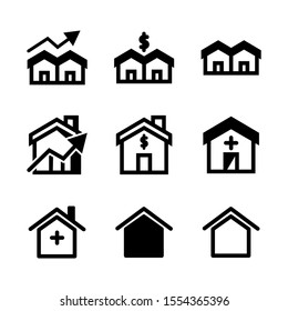 real estate icon isolated sign symbol vector illustration - Collection of high quality black style vector icons
