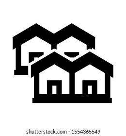 real estate icon isolated sign symbol vector illustration - high quality black style vector icons
