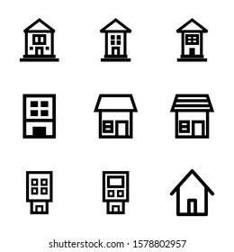 real estate icon isolated sign symbol vector illustration - Collection of high quality black style vector icons
