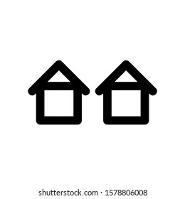 real estate icon isolated sign symbol vector illustration - high quality black style vector icons

